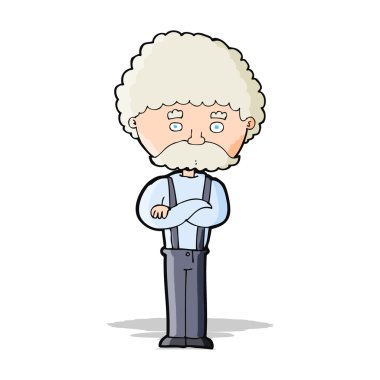 Çizgi film ihtiyarı. 