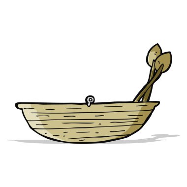 karikatür kürek teknesi