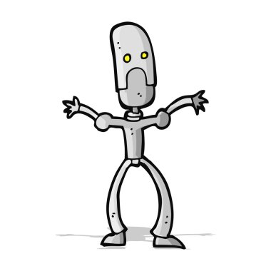 karikatür komik robot