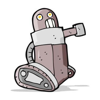 karikatür tank robot