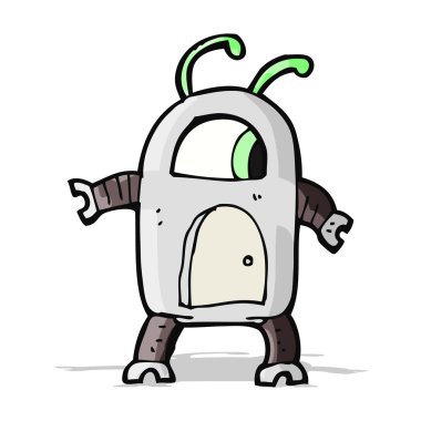 çizgi film uzaylı bir robot