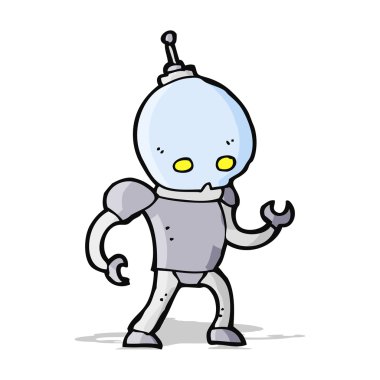 çizgi film uzaylı bir robot
