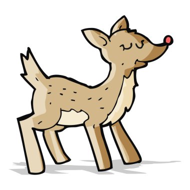 sevimli çizgi geyik