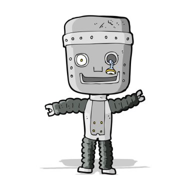karikatür komik robot