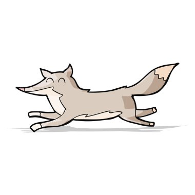 karikatür çalışan kurt