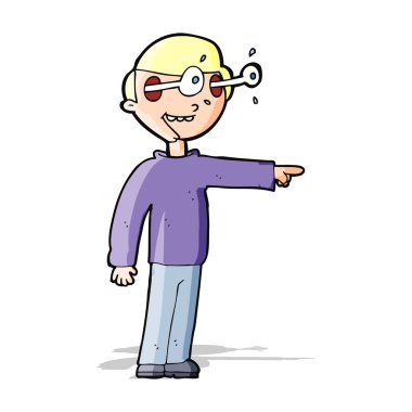 karikatür bakan adam