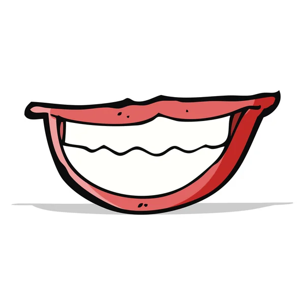 Desenho animado sorrindo boca — Vetor de Stock