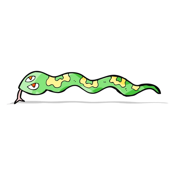 Cartoon hissing snake — Stock Vector