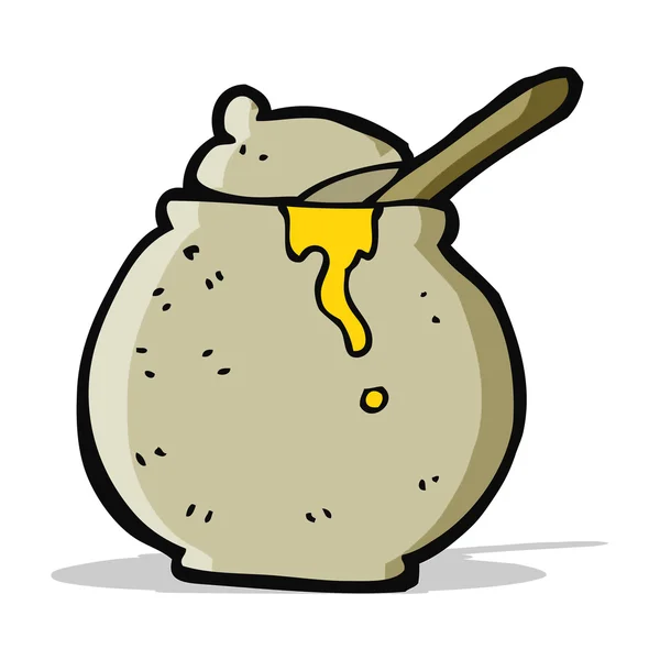Cartoon honing pot — Stockvector