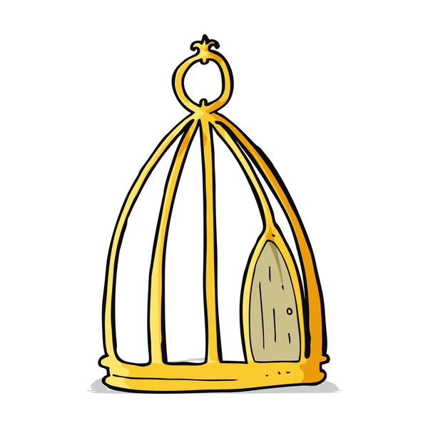 Cartoon bird cage — Stock Vector