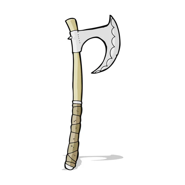 Cartoon viking bijl — Stockvector