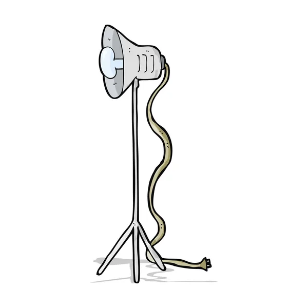 Desenho animado lâmpada estúdio de fotografia — Vetor de Stock