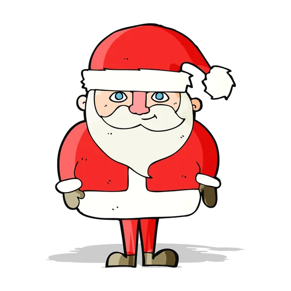 Karikatur glücklicher Weihnachtsmann — Stockvektor