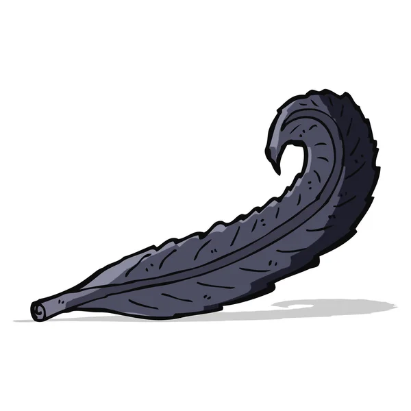 Pluma de dibujos animados — Vector de stock