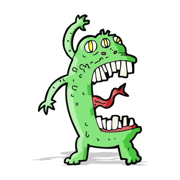 Cartoon crazy monster — Stock Vector