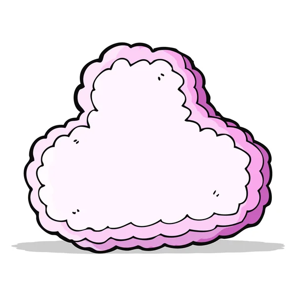 Nube decorativa de dibujos animados — Vector de stock