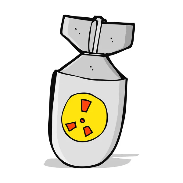 Γελοιογραφία ατομική βόμβα — Διανυσματικό Αρχείο