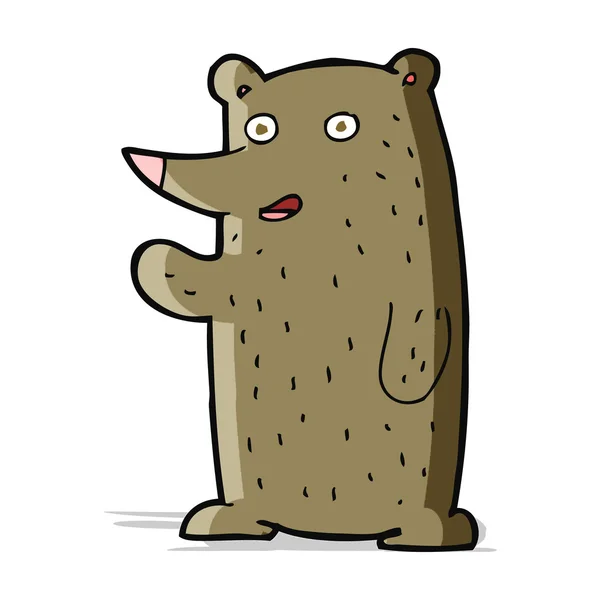 Dibujos animados ondeando oso — Archivo Imágenes Vectoriales