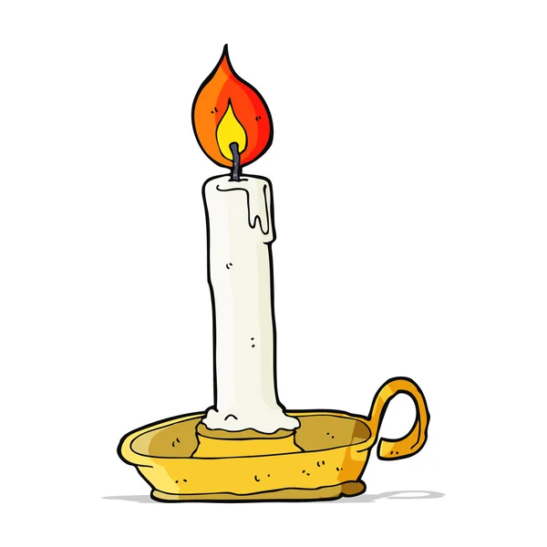 Καίγοντας κερί κινουμένων σχεδίων — Διανυσματικό Αρχείο