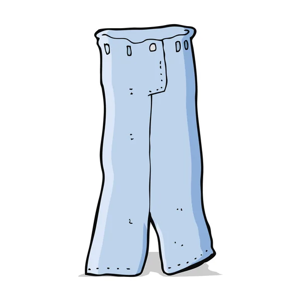 Par de dibujos animados de jeans — Vector de stock