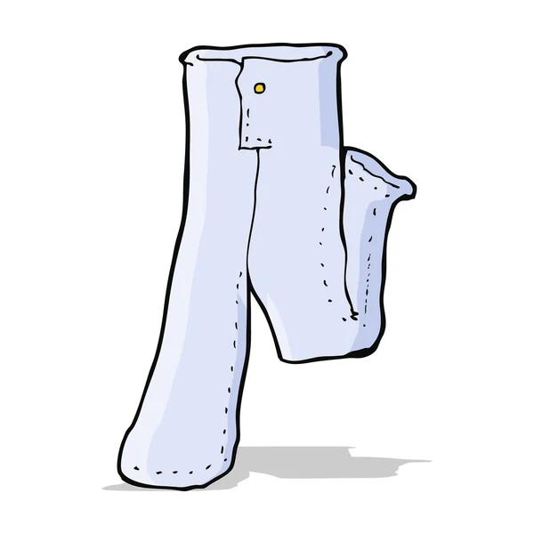 Par de dibujos animados de jeans — Vector de stock