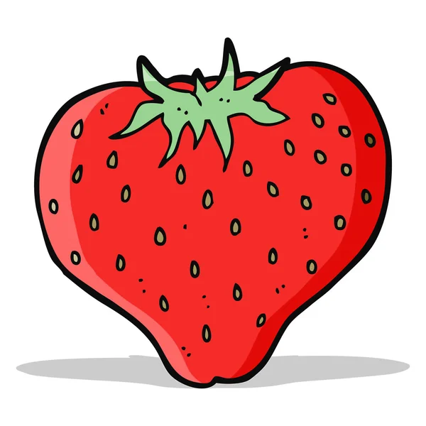 Caricature fraise — Image vectorielle