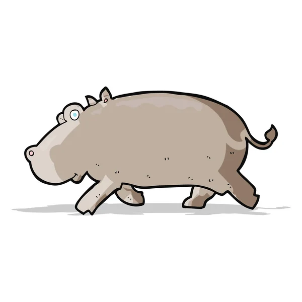 Hipopótamo de dibujos animados — Archivo Imágenes Vectoriales