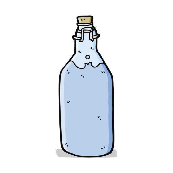 Desenho animado garrafa de água de estilo antigo — Vetor de Stock