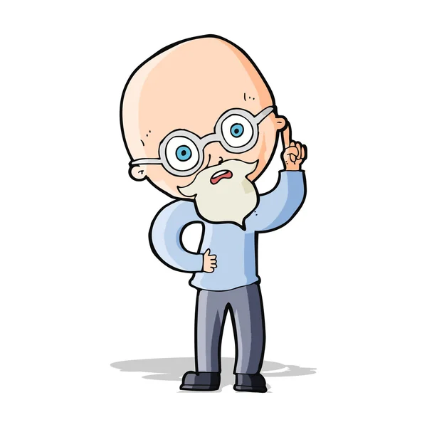 Cartoon old man — Stock Vector