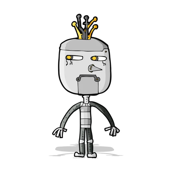 Grappige cartoon robot — Stockvector