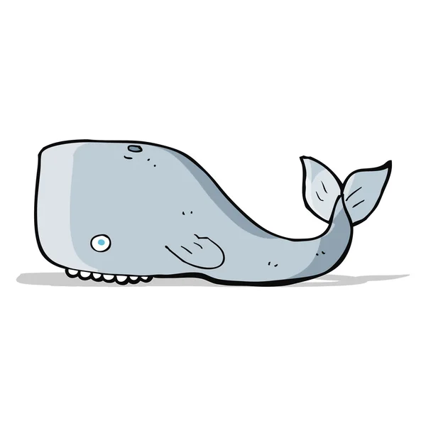 Cartoon whale — Stock Vector