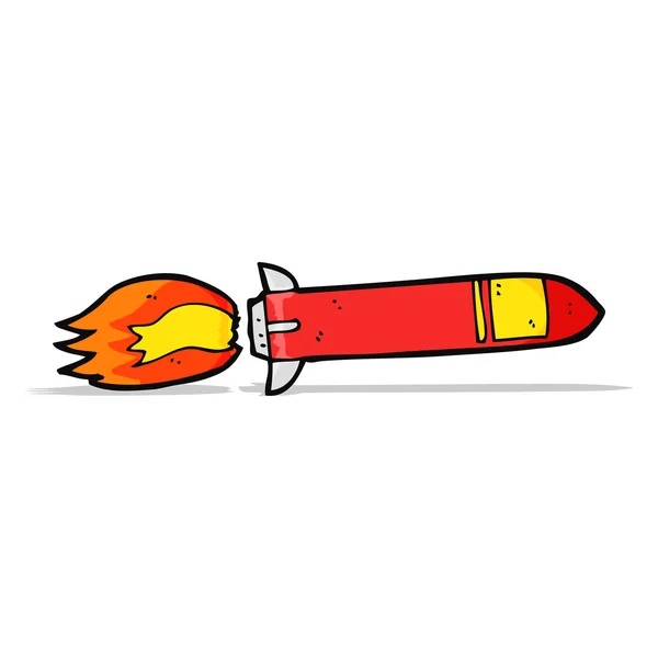 Cartoon missile — Stock Vector