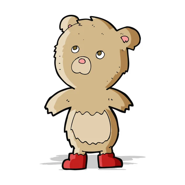 Osito de peluche de dibujos animados — Vector de stock