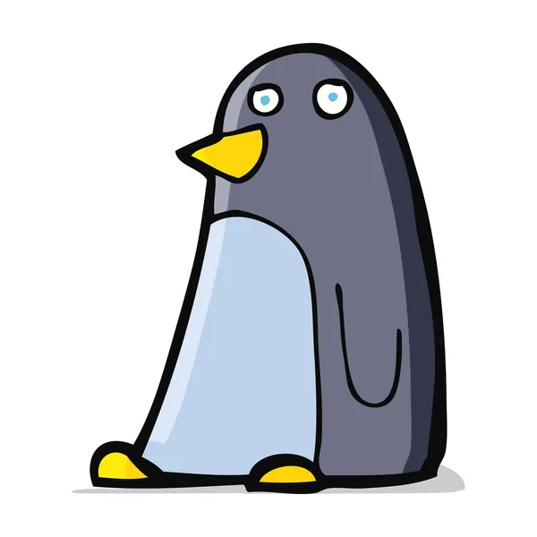 Pingüino de dibujos animados — Vector de stock