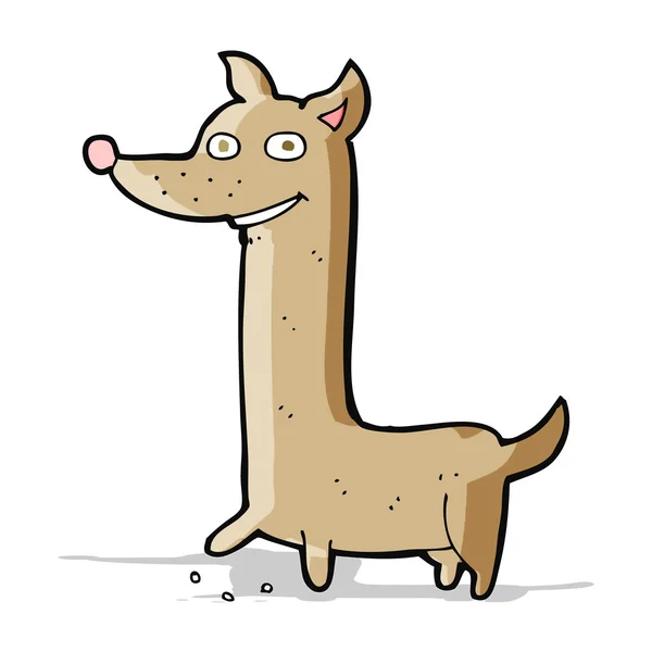 Cão engraçado dos desenhos animados — Vetor de Stock