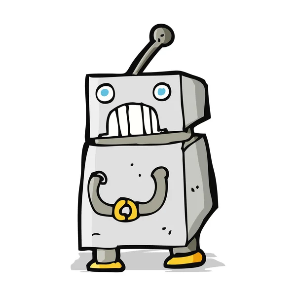Robot de dibujos animados — Vector de stock