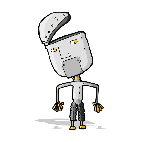 Dibujos animados divertido robot — Vector de stock