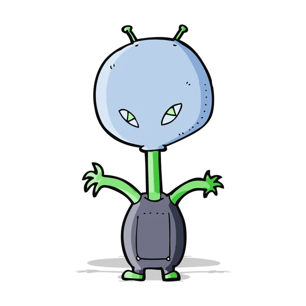 Cartoon space alien — Stock Vector