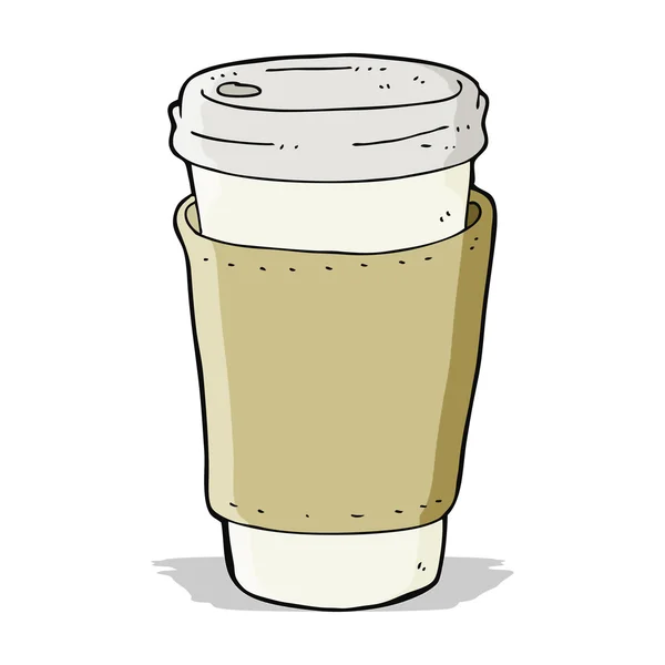 Cartoon koffie beker — Stockvector