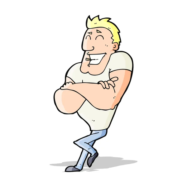 Dessin animé muscle guy — Image vectorielle