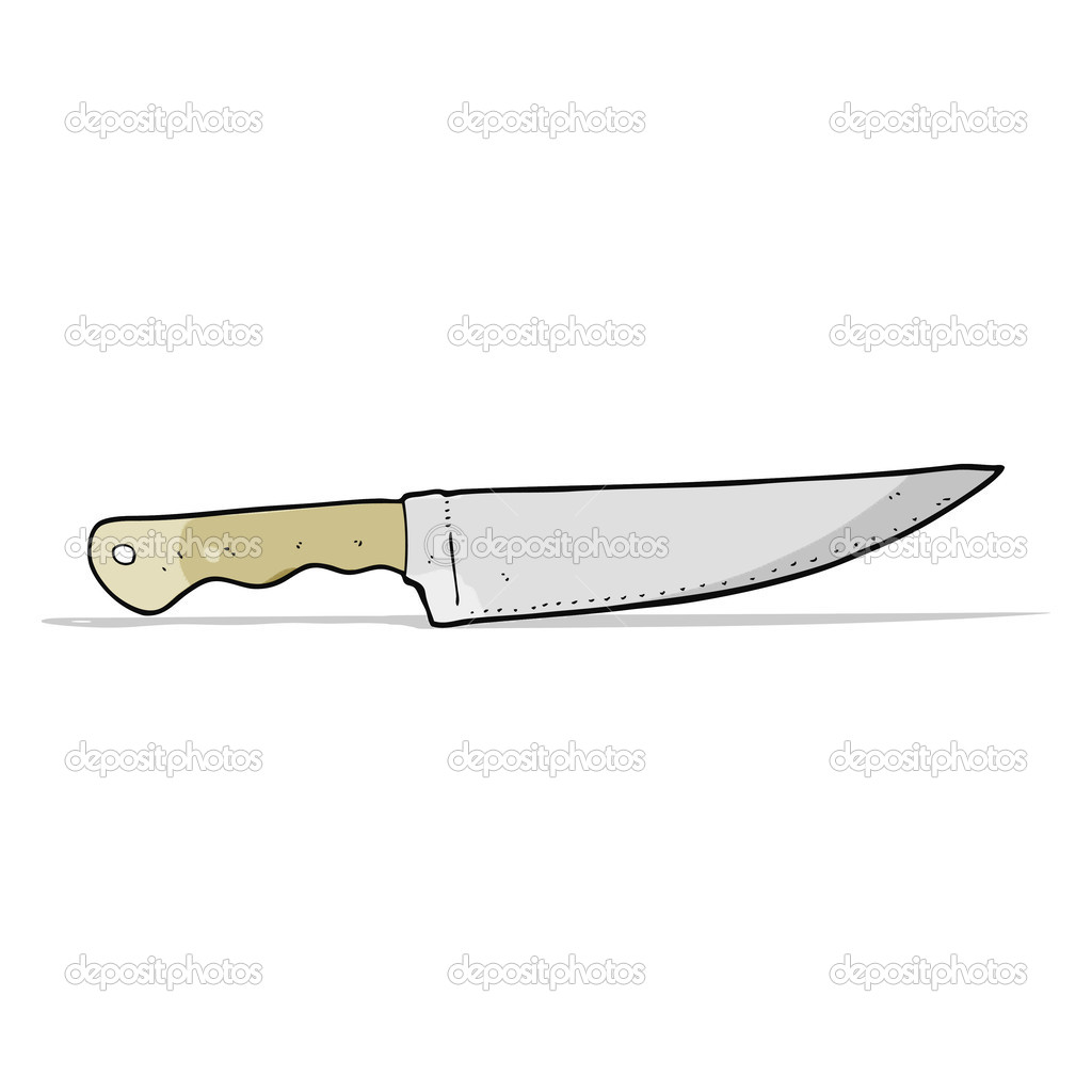 Cartoon kitchen knife Stock Vector Image by ©lineartestpilot #49394845