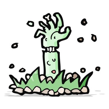 çizgi film zombi kol