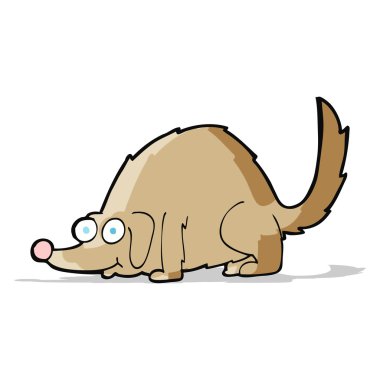 Çizgi film mutlu köpek.