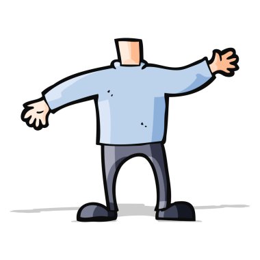 Cartoon kollarını sallayarak vücut (mix ve maç karikatür veya kendi phot Ekle