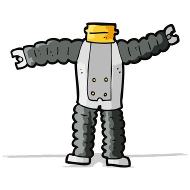 karikatür robot gövdesi (karikatürleri karıştır ve eşleştir veya kendi fotoğraflarını ekle)
