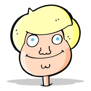 mutlu yüzünü cartoon