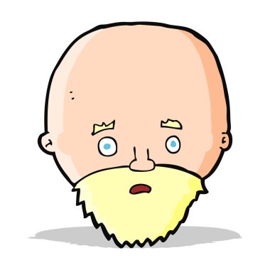 Çizgi film sakallı adamı şok etti.