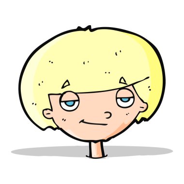 Kendini beğenmiş çizgi film çocuğu.