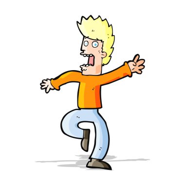 korkmuş bir adam çizgi film