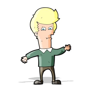 karikatür sallanan adam